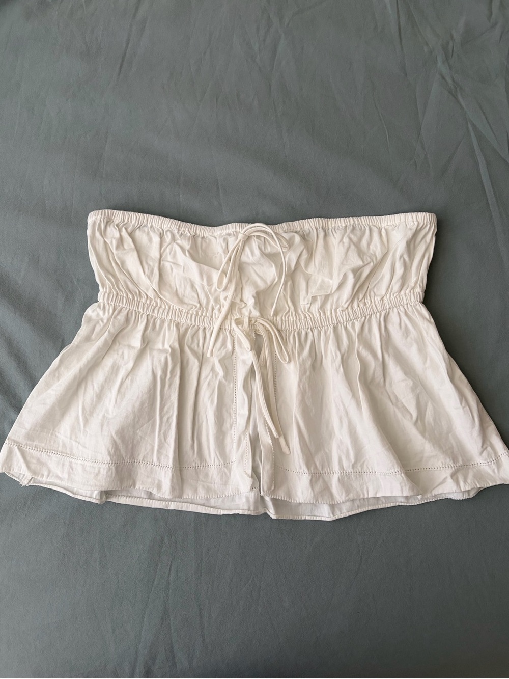 reformation smocked rowen crop top - Picture 2 of 4